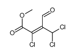 methyl 2,4,4-trichloro-3-formylbut-2-enoate结构式