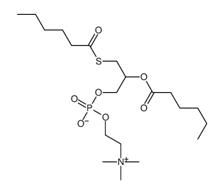 1-(hexanoylthio)-2-hexanoyl-3-phosphatidylcholine structure