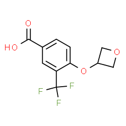 4-(Oxetan-3-yloxy)-3-(trifluoromethyl)benzoic acid structure