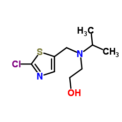 2-{[(2-Chloro-1,3-thiazol-5-yl)methyl](isopropyl)amino}ethanol Structure