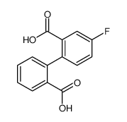 2-(2-carboxyphenyl)-5-fluorobenzoic acid结构式