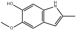 6-Hydroxy-2-methyl-5-methoxyindole结构式