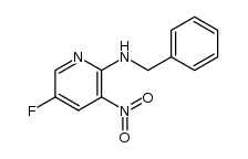 N-benzyl-5-fluoro-3-nitropyridin-2-amine结构式