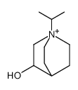 1-propan-2-yl-1-azoniabicyclo[2.2.2]octan-3-ol结构式
