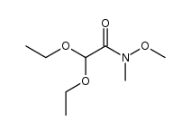 2,2-diethoxy-N-methoxy-N-methyl-acetamide Structure