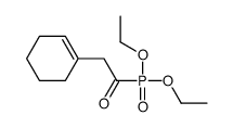 2-(cyclohexen-1-yl)-1-diethoxyphosphorylethanone结构式