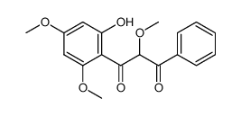 1-(2-hydroxy-4,6-dimethoxy-phenyl)-2-methoxy-3-phenyl-1,3-propanedione结构式
