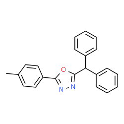 2-(Diphenylmethyl)-5-(4-methylphenyl)-1,3,4-oxadiazole picture
