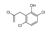 2-(2-chloroprop-2-enyl)-3,6-dichlorophenol结构式