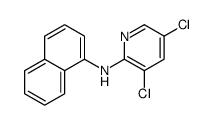 3,5-dichloro-N-naphthalen-1-ylpyridin-2-amine Structure