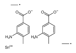[(3-amino-4-methylbenzoyl)oxy-diethylstannyl] 3-amino-4-methylbenzoate结构式