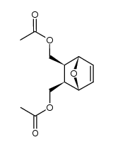 (1R*,2R*,3S*,4S*)-7-oxabicyclo[2.2.1]hept-5-ene-2,3-diylbis(methylene) diacetate结构式