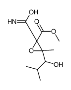 1-CARBAMOYL-2,4-DIMETHYL-1,2-EPOXY-3-HYDROXY-1-(METHOXYCARBONYL)PENTANE structure