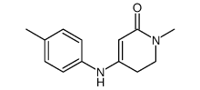 1-methyl-4-(p-tolylamino)-5,6-dihydropyridin-2(1H)-one结构式