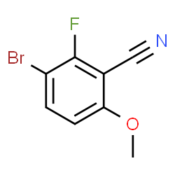 3-Bromo-2-fluoro-6-methoxybenzonitrile结构式