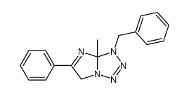 3-benzyl-3a-methyl-5-phenyl-3a,6-dihydro-3H-imidazo[1,2-d]tetrazole结构式