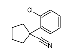 1-(2-chlorophenyl)cyclopentane-1-carbonitrile Structure