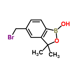 5-(Bromomethyl)-3,3-dimethyl-2,1-benzoxaborol-1(3H)-ol结构式