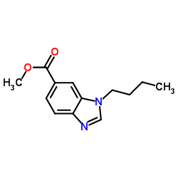 Methyl 1-butyl-1H-benzimidazole-6-carboxylate结构式