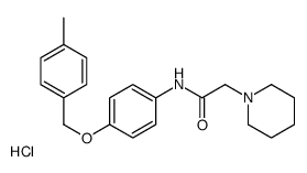 N-[4-[(4-methylphenyl)methoxy]phenyl]-2-piperidin-1-ylacetamide,hydrochloride结构式