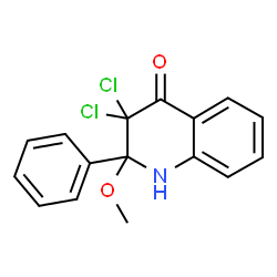 4(1H)-Quinolinone,3,3-dichloro-2,3-dihydro-2-methoxy-2-phenyl- Structure