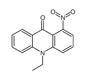 10-ethyl-1-nitroacridin-9-one结构式