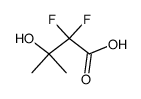 2,2-difluoro-3-hydroxy-3-methylbutanoic acid结构式