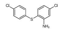 5-chloro-2-(4-chlorophenyl)sulfanylaniline结构式