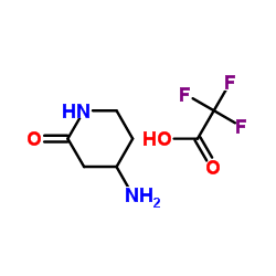 4-Amino-2-piperidinone trifluoroacetate (1:1) structure