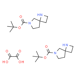 tert-Butyl 1,6-diazaspiro[3.4]octane-6-carboxylate oxalate(2:1) Structure