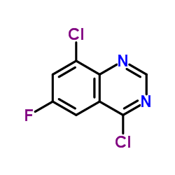 4,8-Dichloro-6-fluoroquinazoline structure