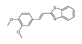 2-[2-(3,4-dimethoxyphenyl)ethenyl]-1,3-benzothiazole Structure