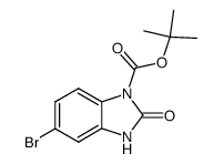 5-Bromo-2,3-dihydro-2-oxo-1H-benzimidazole-1-carboxylic acid 1,1-dimethylethyl ester Structure