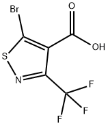 5-Bromo-3-(trifluoromethyl)isothiazole-4-carboxylic acid Structure