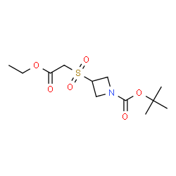 N-BOC-3-[(2-ethoxy-2-oxoethane)sulfonyl]azetidine structure