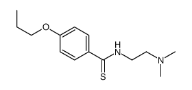 N-[2-(Dimethylamino)ethyl]-p-propoxythiobenzamide Structure