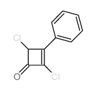 2-Cyclobuten-1-one,2,4-dichloro-3-phenyl-结构式