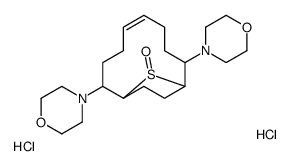 2,9-Dimorpholino-13-thiabicyclo(8.2.1)tridec-5-ene 13-oxide dihydrochl oride structure