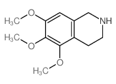 Isoquinoline,1,2,3,4-tetrahydro-5,6,7-trimethoxy-结构式