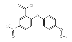 2-(4-METHOXYPHENOXY)-5-NITROBENZENE-1-CARBONYL CHLORIDE Structure