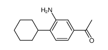 1-(3-amino-4-cyclohexylphenyl)ethanone结构式