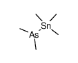 Dimethyl(trimethylstannyl)arsin结构式