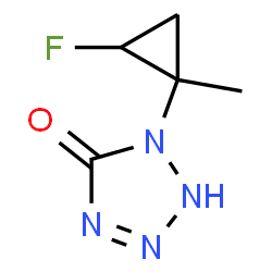 5H-Tetrazol-5-one,1-(2-fluoro-1-methylcyclopropyl)-1,2-dihydro-(9CI)结构式