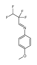 2,2,3,3-tetrafluoro-N-(4-methoxyphenyl)propan-1-imine结构式