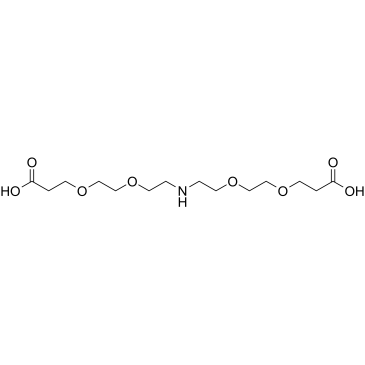 NH-(PEG2-acid)2 structure