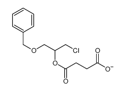 4-(1-chloro-3-phenylmethoxypropan-2-yl)oxy-4-oxobutanoate结构式