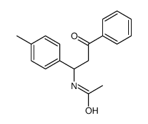 N-[1-(4-methylphenyl)-3-oxo-3-phenylpropyl]acetamide结构式