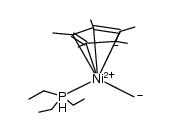 Cp*Ni(PEt3)Me Structure