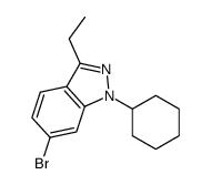 6-bromo-1-cyclohexyl-3-ethylindazole结构式