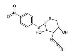 (2S,3R,4S,5S)-4-azido-2-(4-nitrophenyl)sulfanylthiane-3,5-diol Structure